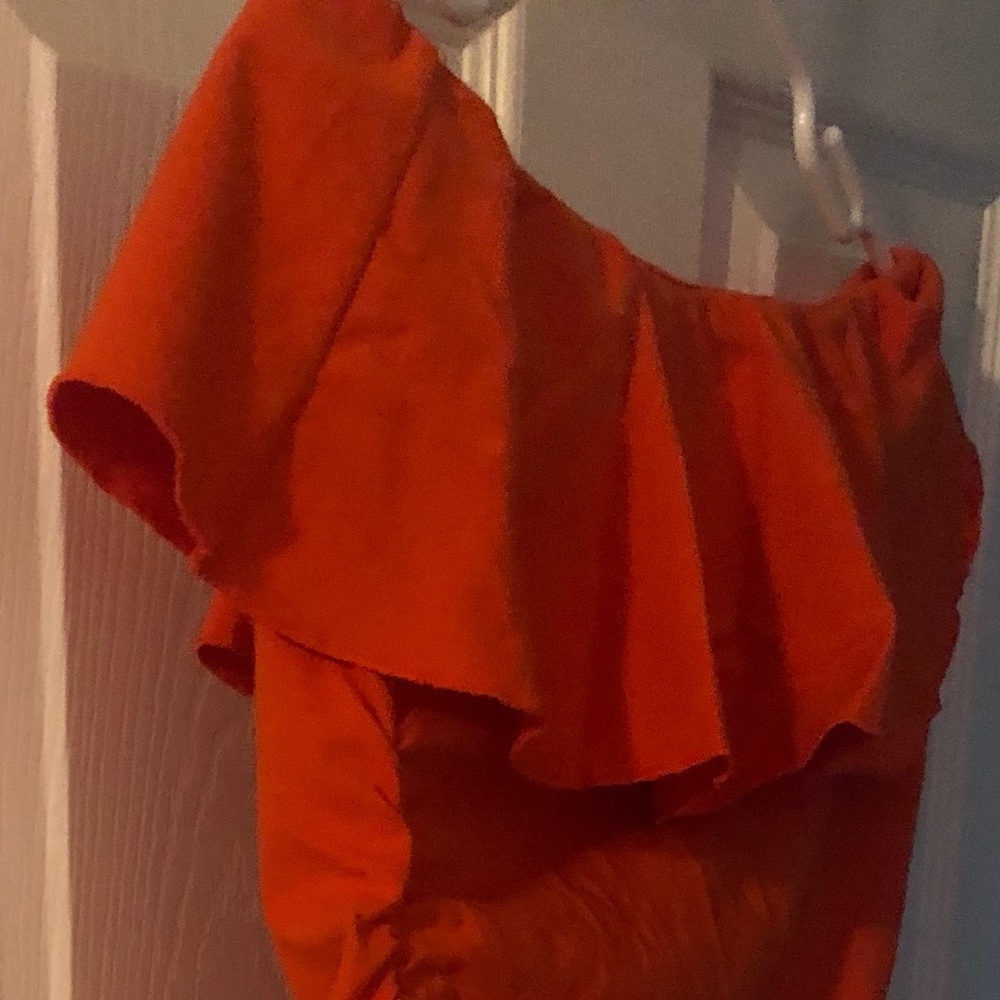 Victoria’s Secret Strapless Mini Dress, Nice bright Orange for Fall!